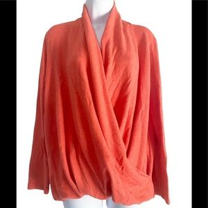 Anthropologie Pure + Good Cardigan, Coral,Med, Great Cond